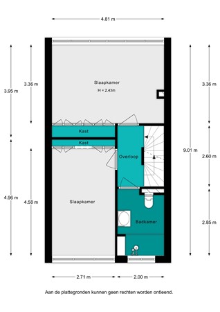 Plattegrond - Van Puttenstraat 71, 4791 EM Klundert - Van Puttenstraat 71-1e verdieping - 2D.jpg